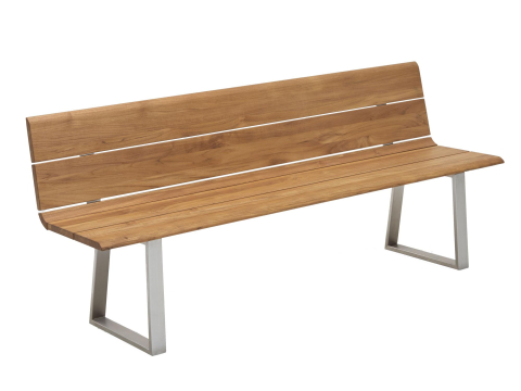 Niehoff Nova Massivholzbank 160cm, Teak