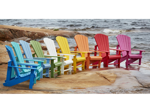 Muskoka Generation Line Adirondack Upright Chair C03 Red