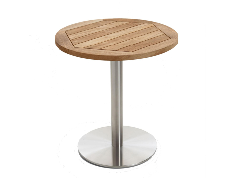 Niehoff Bistro Tisch rund 70cm, Teak recycelt