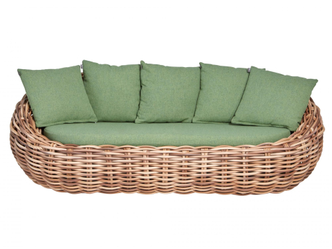 Apple Bee Cocoon Lounge Sofa inkl Kissen 236x130x78cm