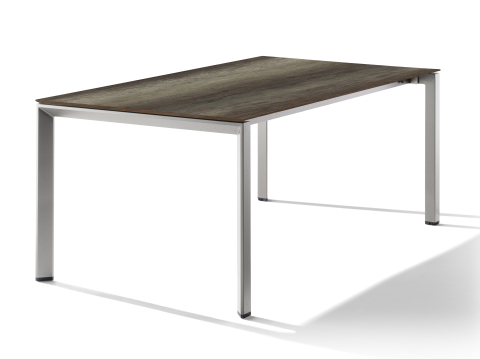 Sieger Tisch verlngerbar 180-290x100cm Graphit-Eiche dunkel