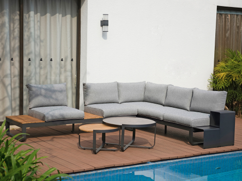 Zebra Gartenmbel-Set Fly Lounge Mixed Grey