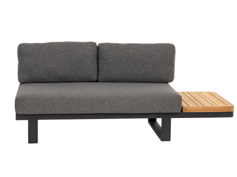 Apple Bee Mura Black Loungesofa, Ablage links