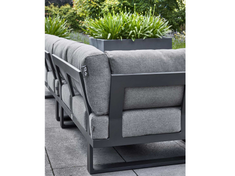 Apple Bee Mura Black Loungesofa, Armlehne links