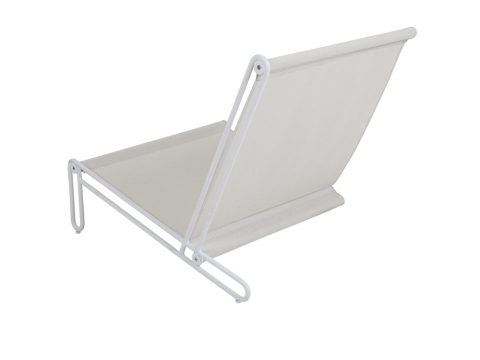 Brafab Blixt Loungesessel Aluminium wei, Sky grey