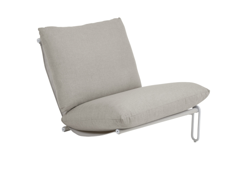 Brafab Blixt Sitz Aluminium wei, Cley beige