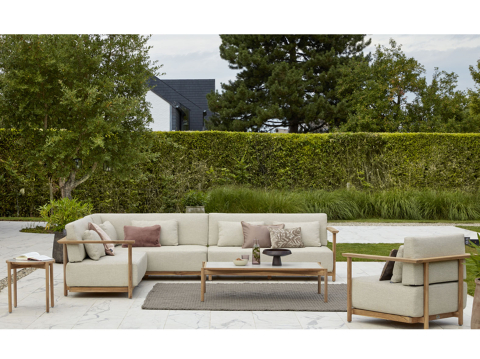 Apple Bee St. Lucia Loungesofa rechts aus Teakholz 158cm