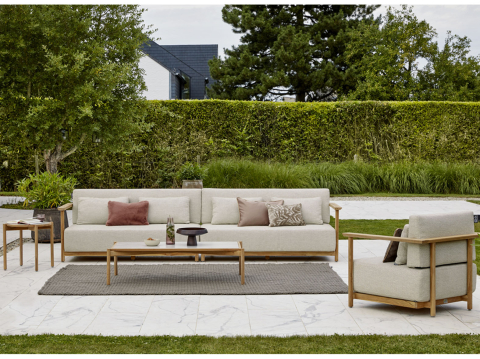 Apple Bee St. Lucia Loungesofa rechts aus Teakholz 158cm