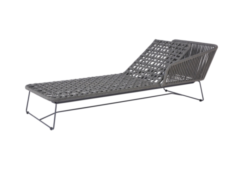 Diamond Garden Milos Daybed rechts, dunkelgrau