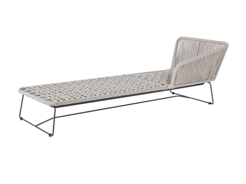 Diamond Garden Milos Daybed rechts, hellgrau