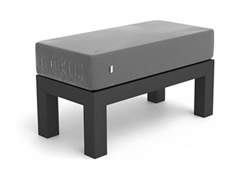 Life Timber Hocker, Mist grey